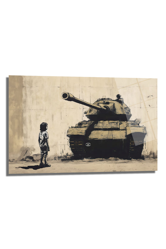 DEKORATİF YATAY CAM TABLO - TT0257