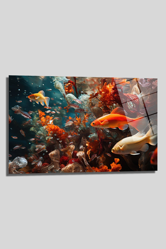 DEKORATİF YATAY CAM TABLO - TT0165