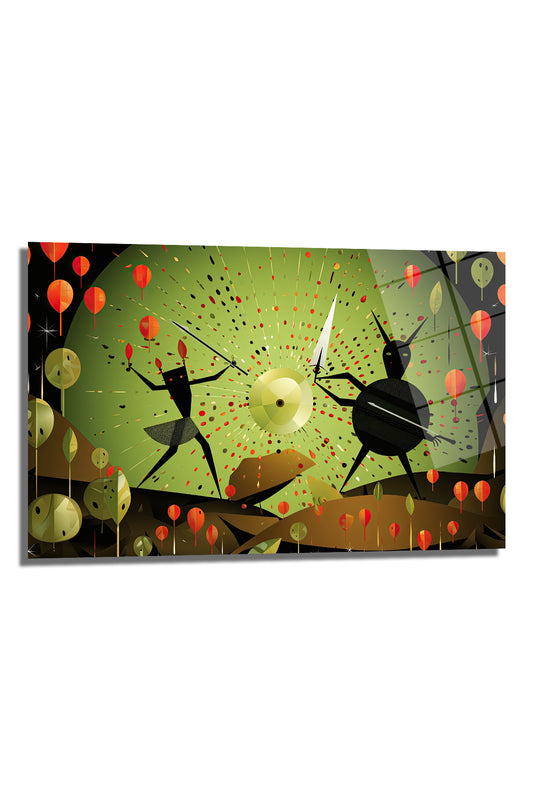 DEKORATİF YATAY CAM TABLO - TT0392