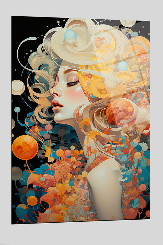 DEKORATİF DİKEY CAM TABLO - TT0147