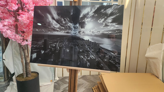 DEKORATİF YATAY CAM TABLO - TT1186