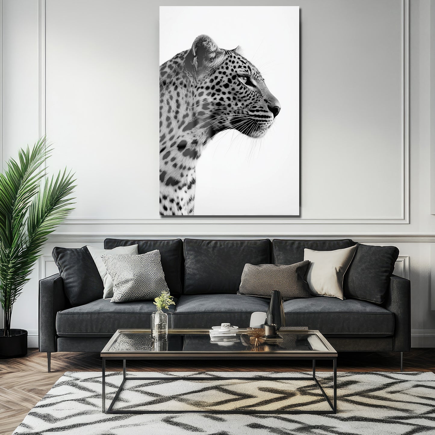 DEKORATİF DİKEY CAM TABLO - TT3428