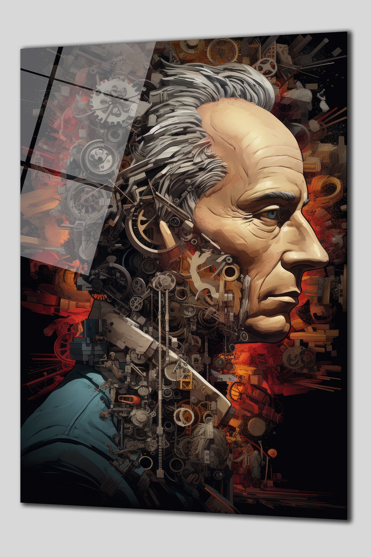 DEKORATİF DİKEY CAM TABLO - TT0153