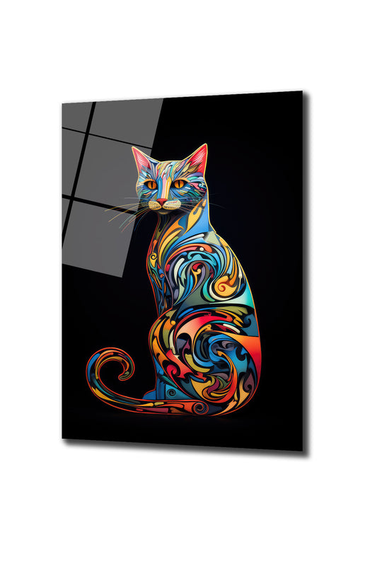 DEKORATİF DİKEY CAM TABLO - TT0515