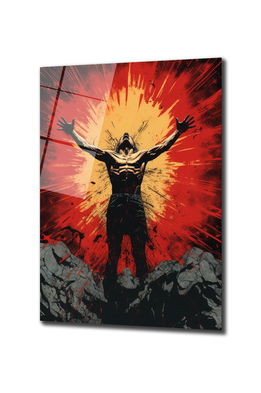 DEKORATİF DİKEY CAM TABLO - TT0502