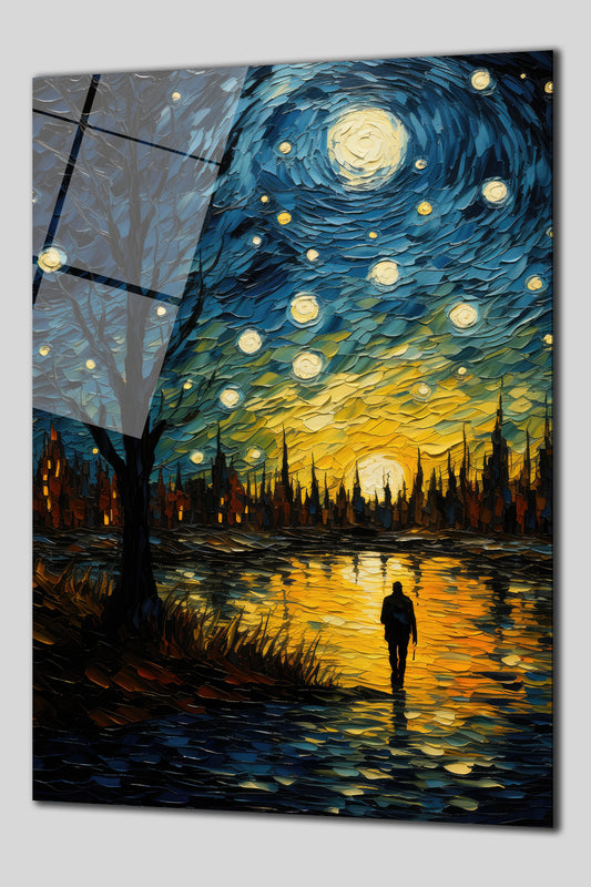 DEKORATİF DİKEY CAM TABLO - TT0146