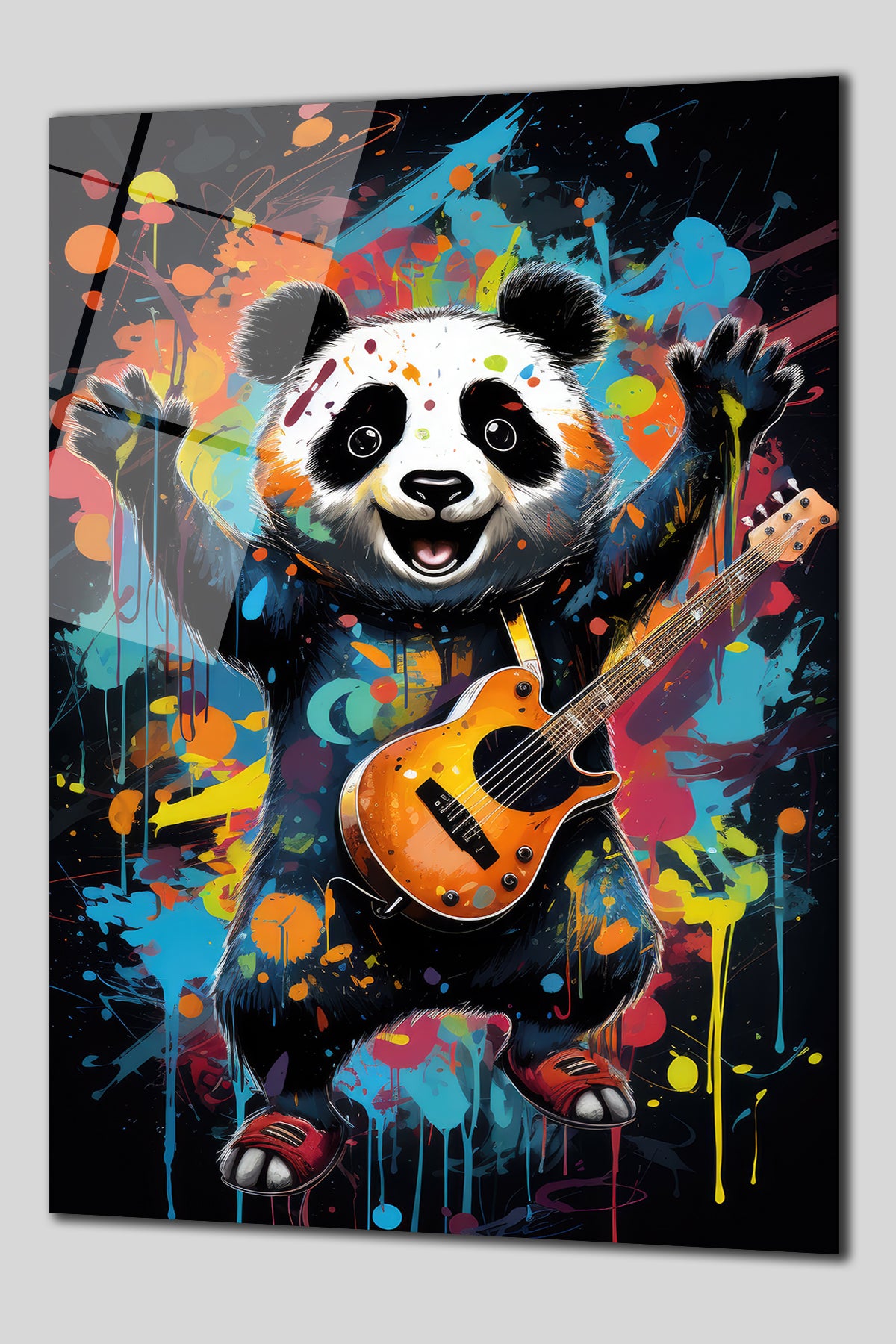 DEKORATİF DİKEY CAM TABLO - TT0138