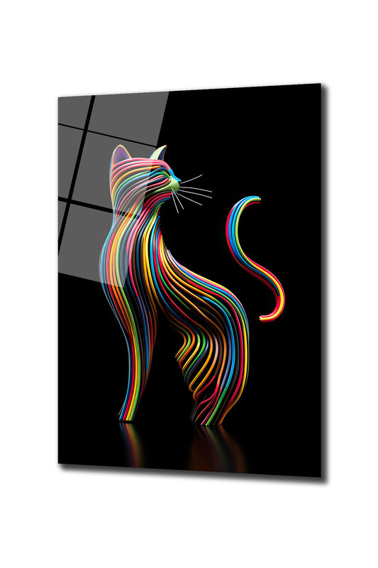 DEKORATİF DİKEY CAM TABLO - TT0508