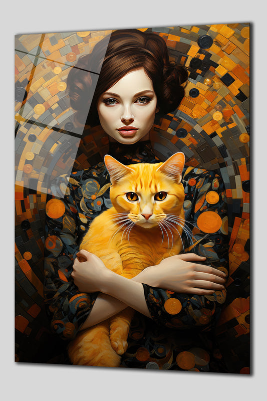 DEKORATİF DİKEY CAM TABLO - TT0154