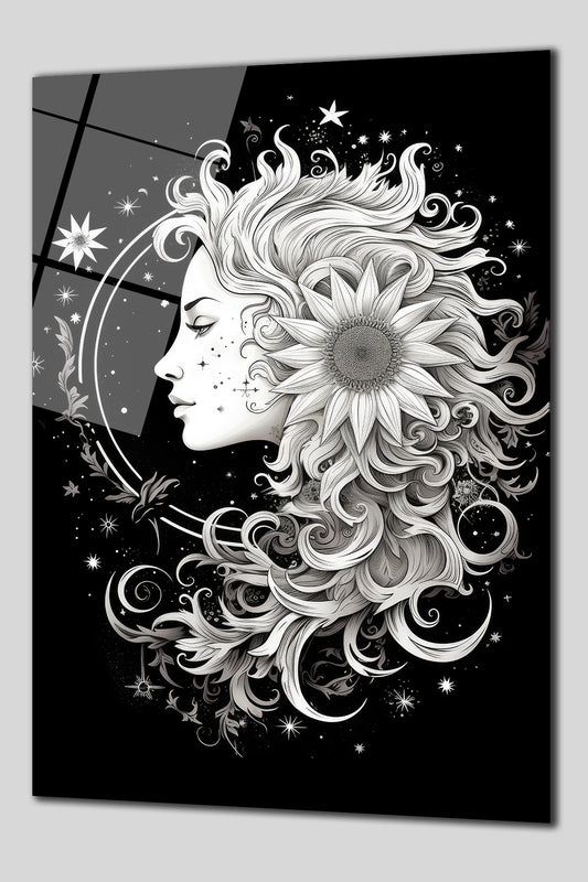 DEKORATİF DİKEY CAM TABLO - TT0151