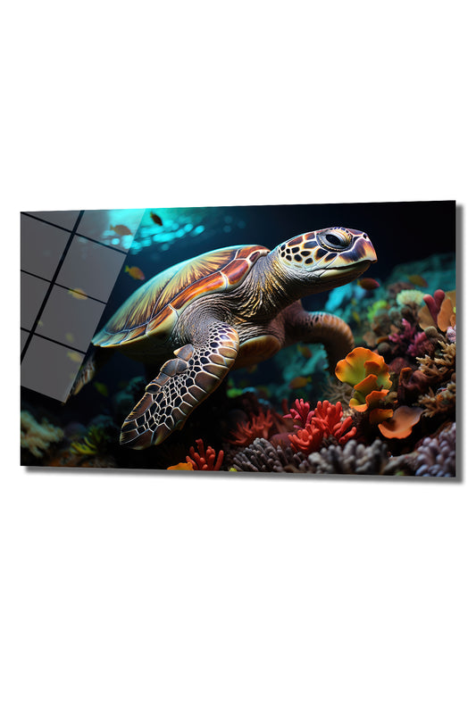 DEKORATİF YATAY CAM TABLO - TT0214