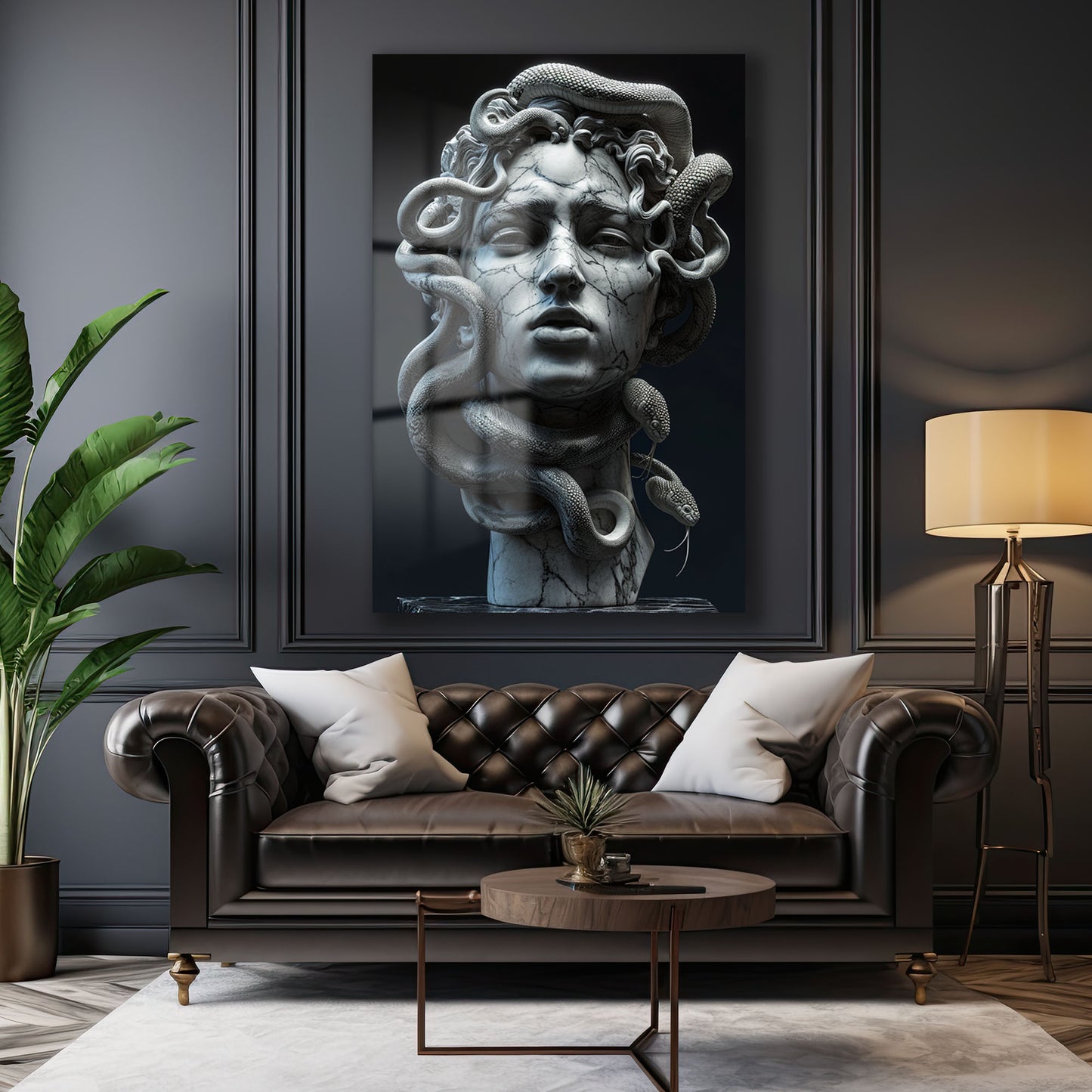 DEKORATİF DİKEY CAM TABLO - TT1496