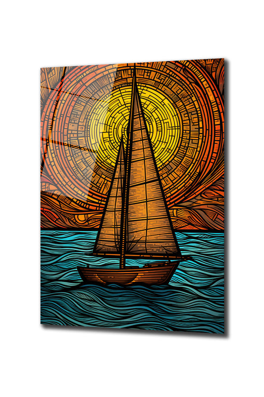 DEKORATİF DİKEY CAM TABLO - TT0510