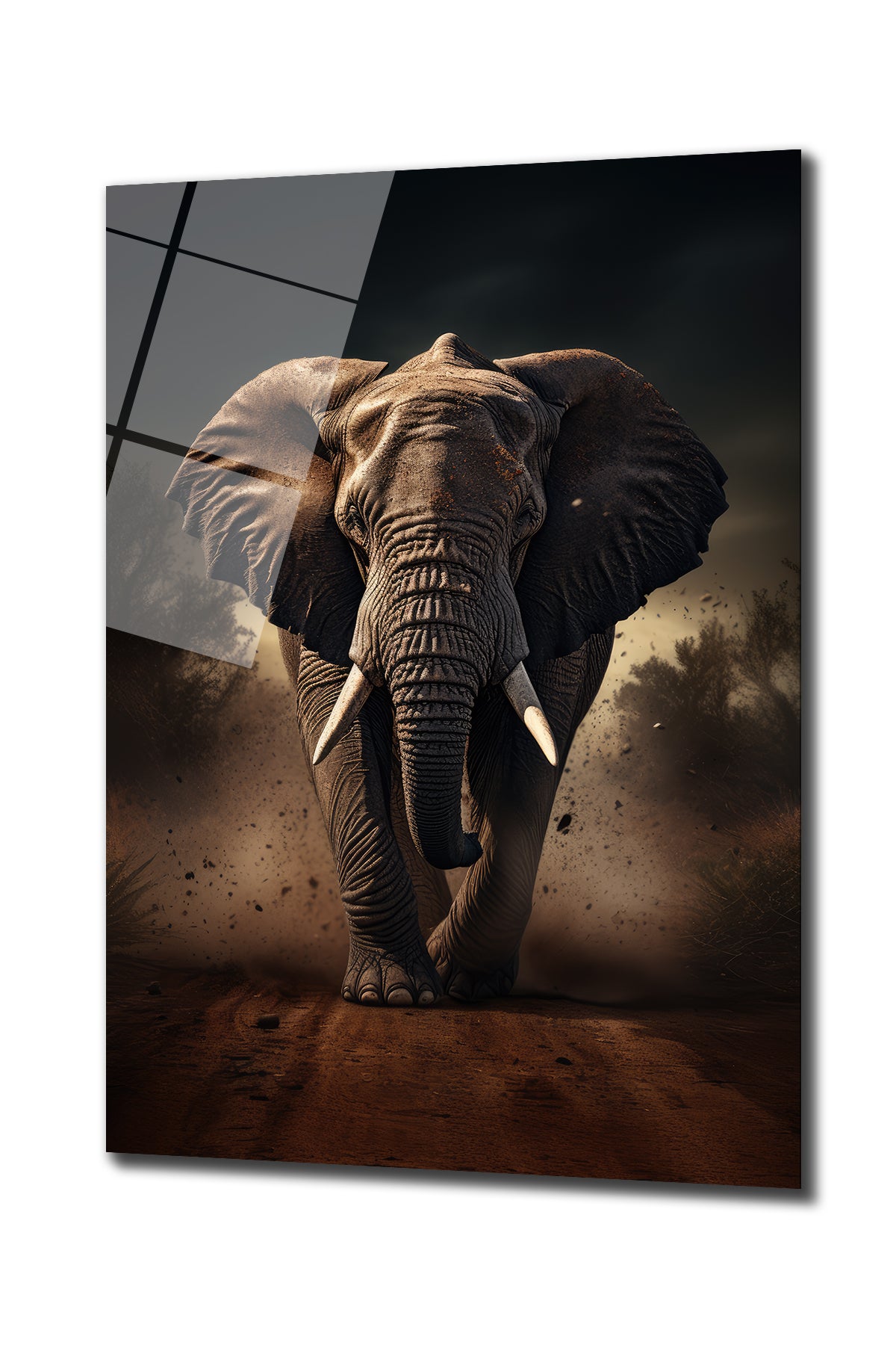 DEKORATİF DİKEY CAM TABLO - TT0199