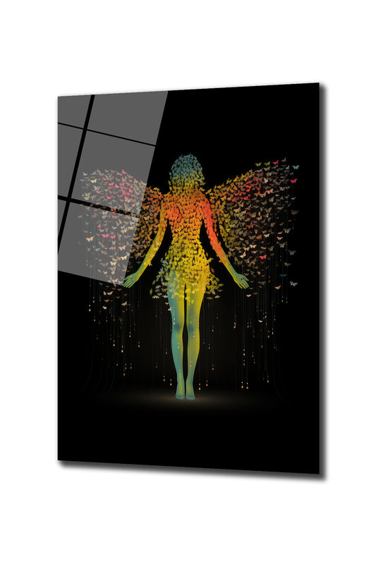 DEKORATİF DİKEY CAM TABLO - TT0499