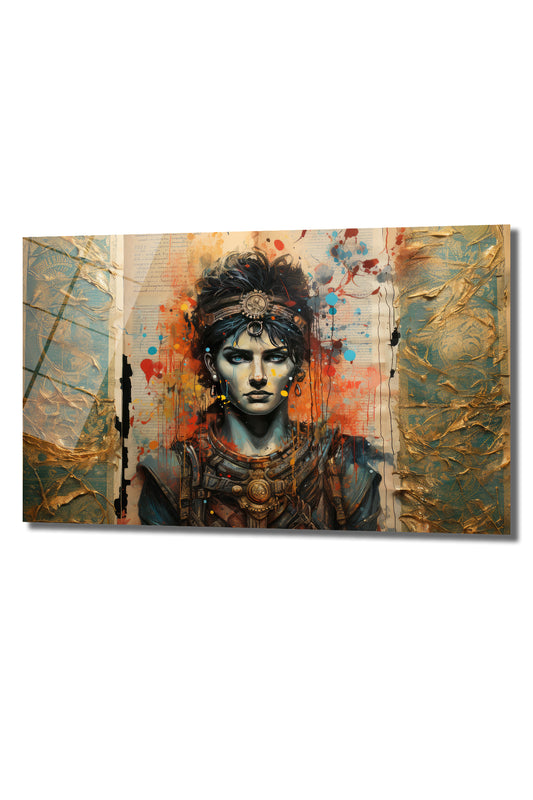 DEKORATİF YATAY CAM TABLO - TT0217