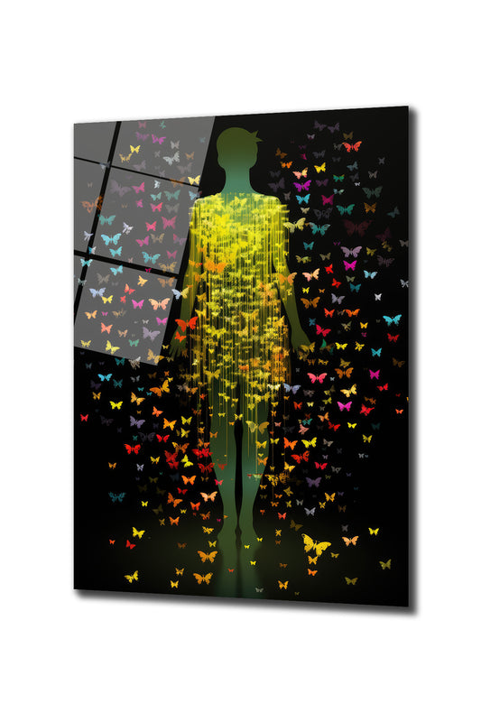 DEKORATİF DİKEY CAM TABLO - TT0501