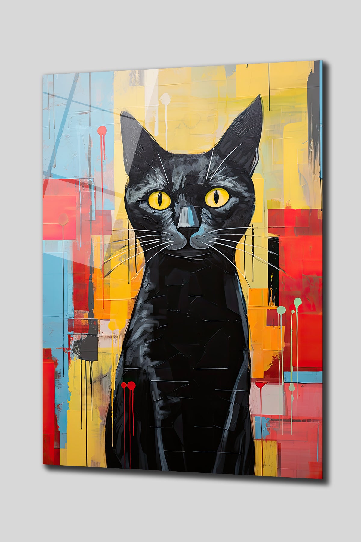 DEKORATİF DİKEY CAM TABLO - TT0186