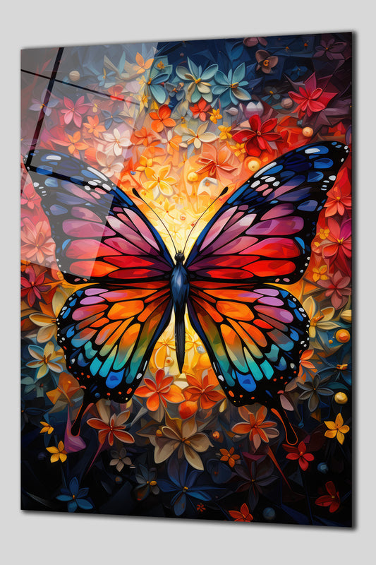 DEKORATİF DİKEY CAM TABLO - TT0135