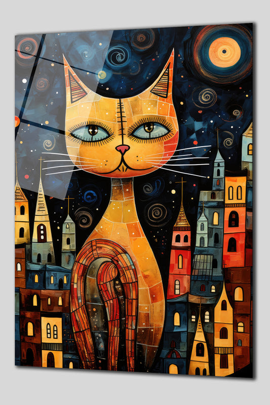 DEKORATİF DİKEY CAM TABLO - TT0143