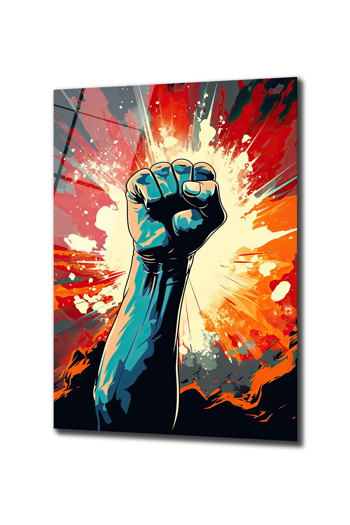 DEKORATİF DİKEY CAM TABLO - TT0237