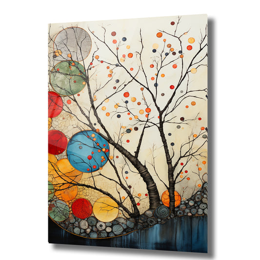 DEKORATİF DİKEY CAM TABLO - TT0008