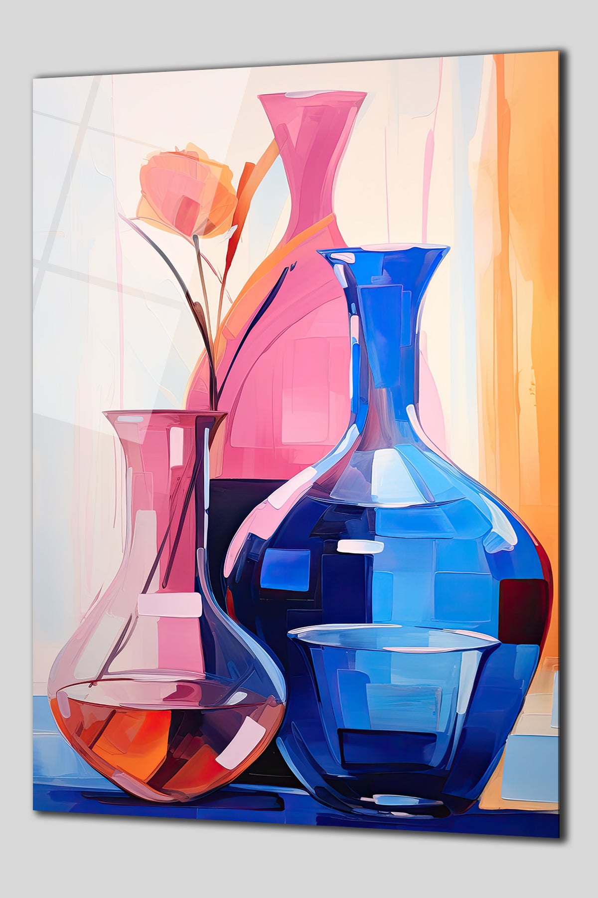 DEKORATİF YATAY CAM TABLO - TT0159