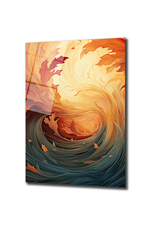 DEKORATİF DİKEY CAM TABLO - TT0519