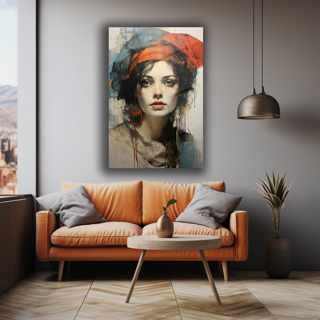 DEKORATİF DİKEY CAM TABLO - TT0010