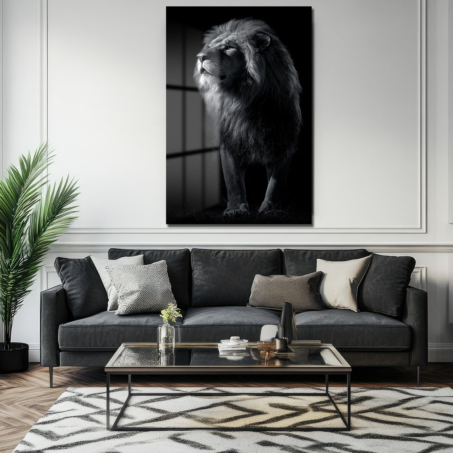 DEKORATİF DİKEY CAM TABLO - TT3435