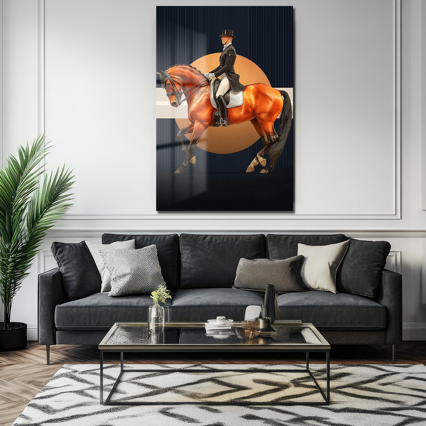 DEKORATİF DİKEY CAM TABLO - TT3452