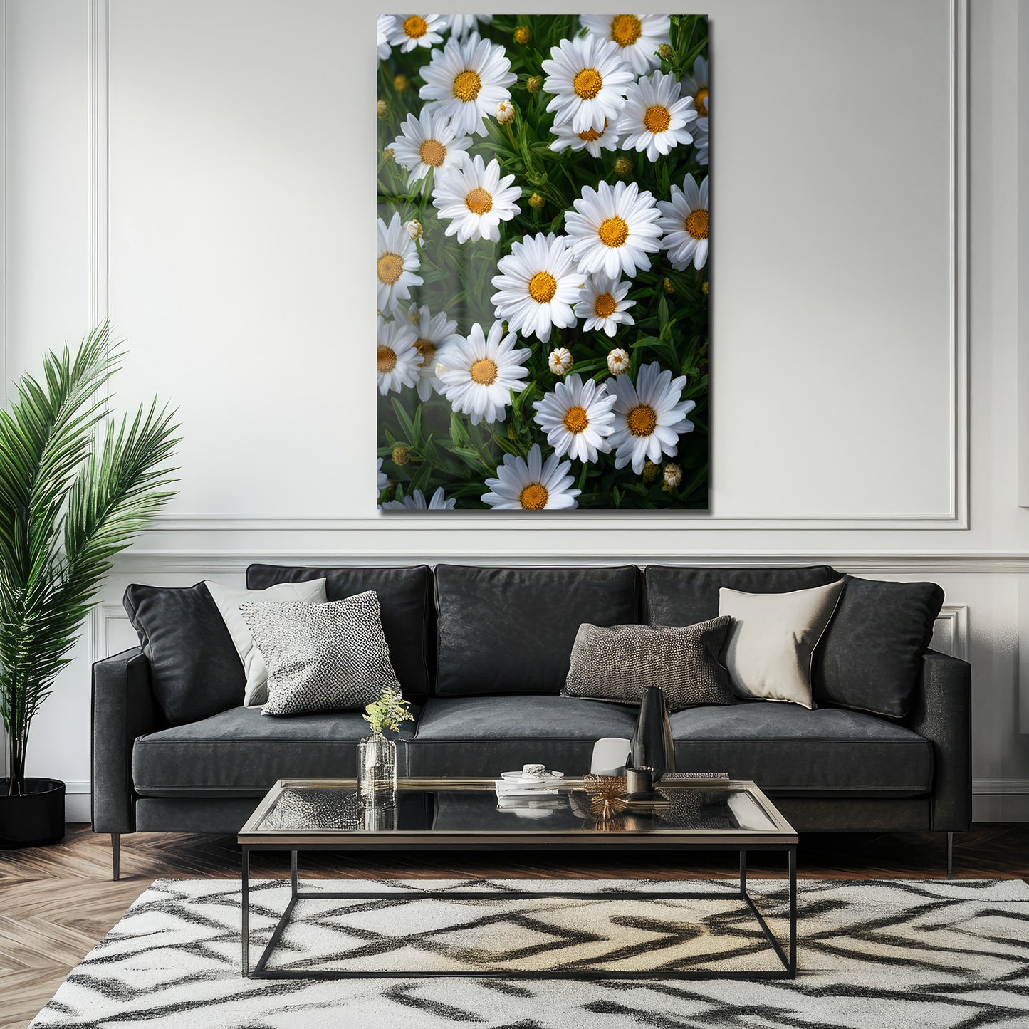 DEKORATİF DİKEY CAM TABLO - TT3385