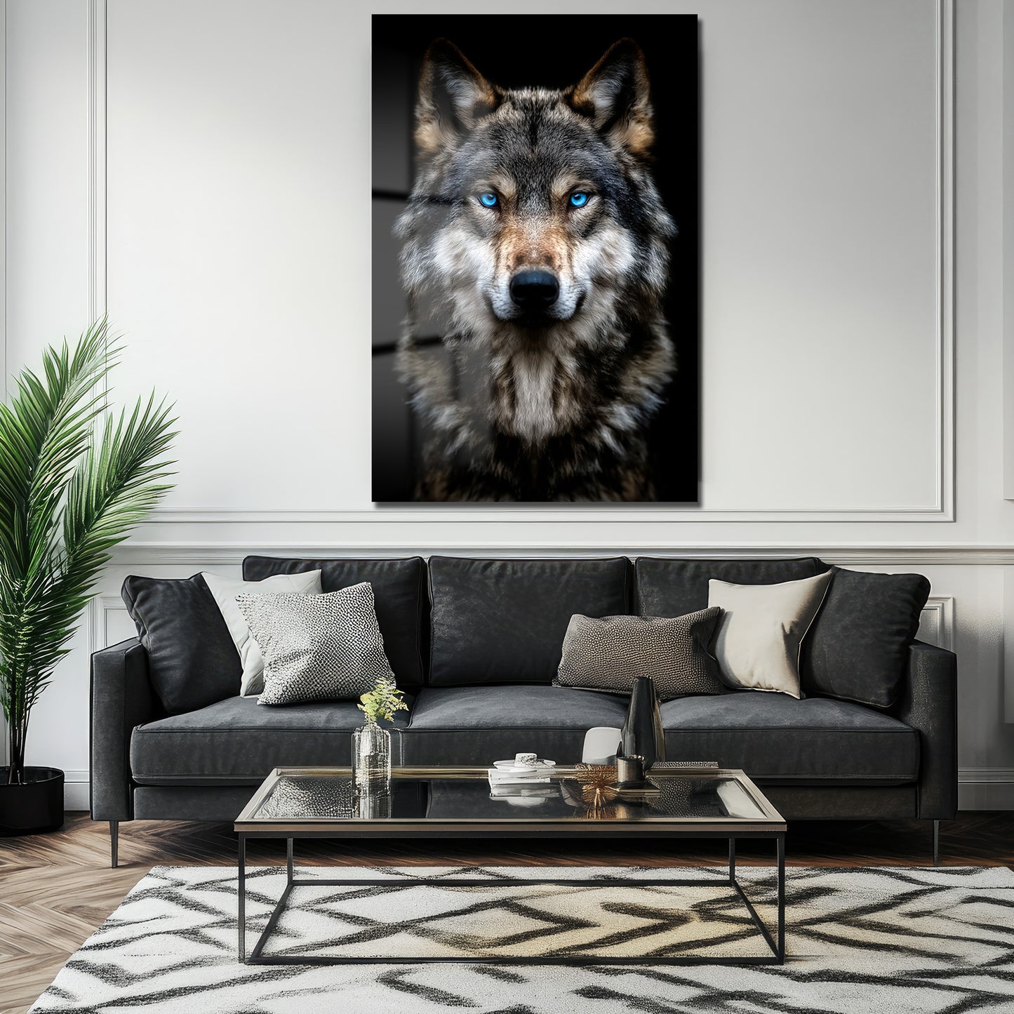 DEKORATİF DİKEY CAM TABLO - TT3395