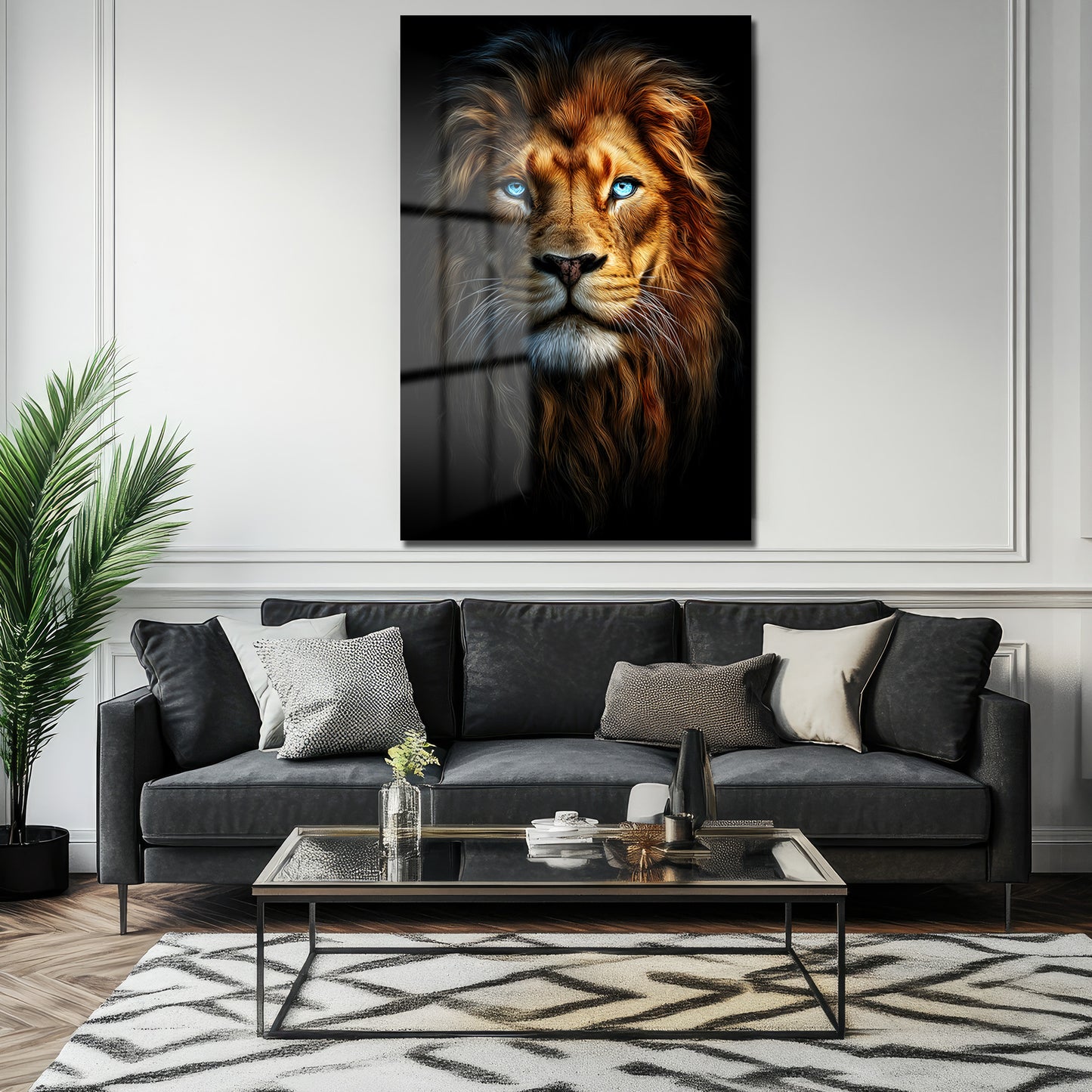 DEKORATİF DİKEY CAM TABLO - TT3396