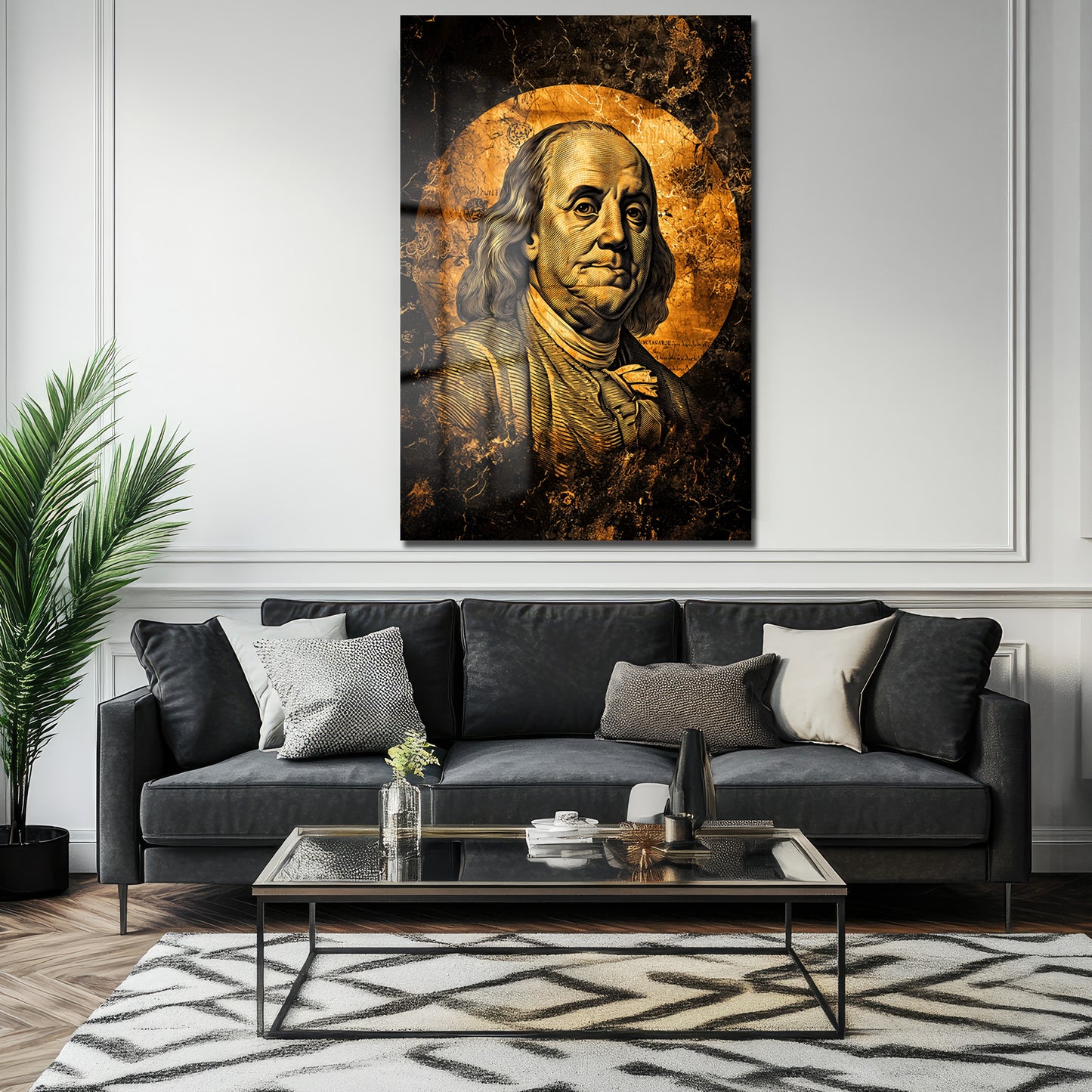 DEKORATİF DİKEY CAM TABLO - TT3397