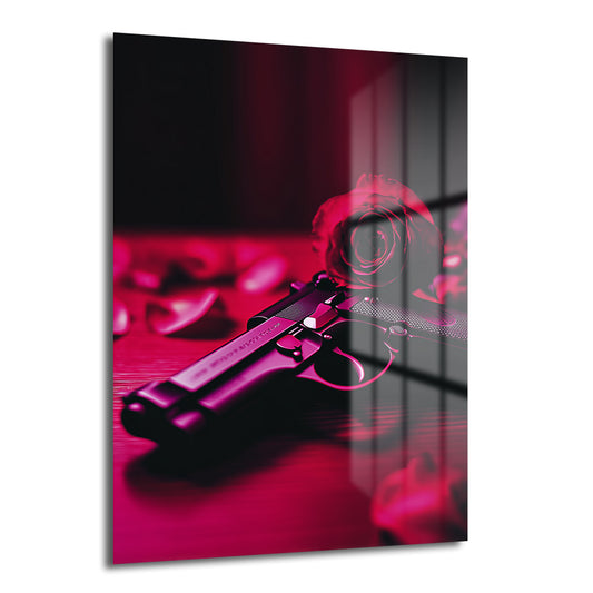 DEKORATİF DİKEY CAM TABLO - TT3326