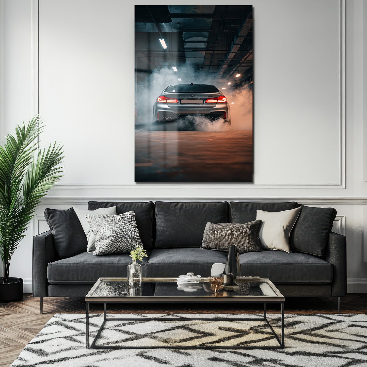 DEKORATİF DİKEY CAM TABLO - TT3466