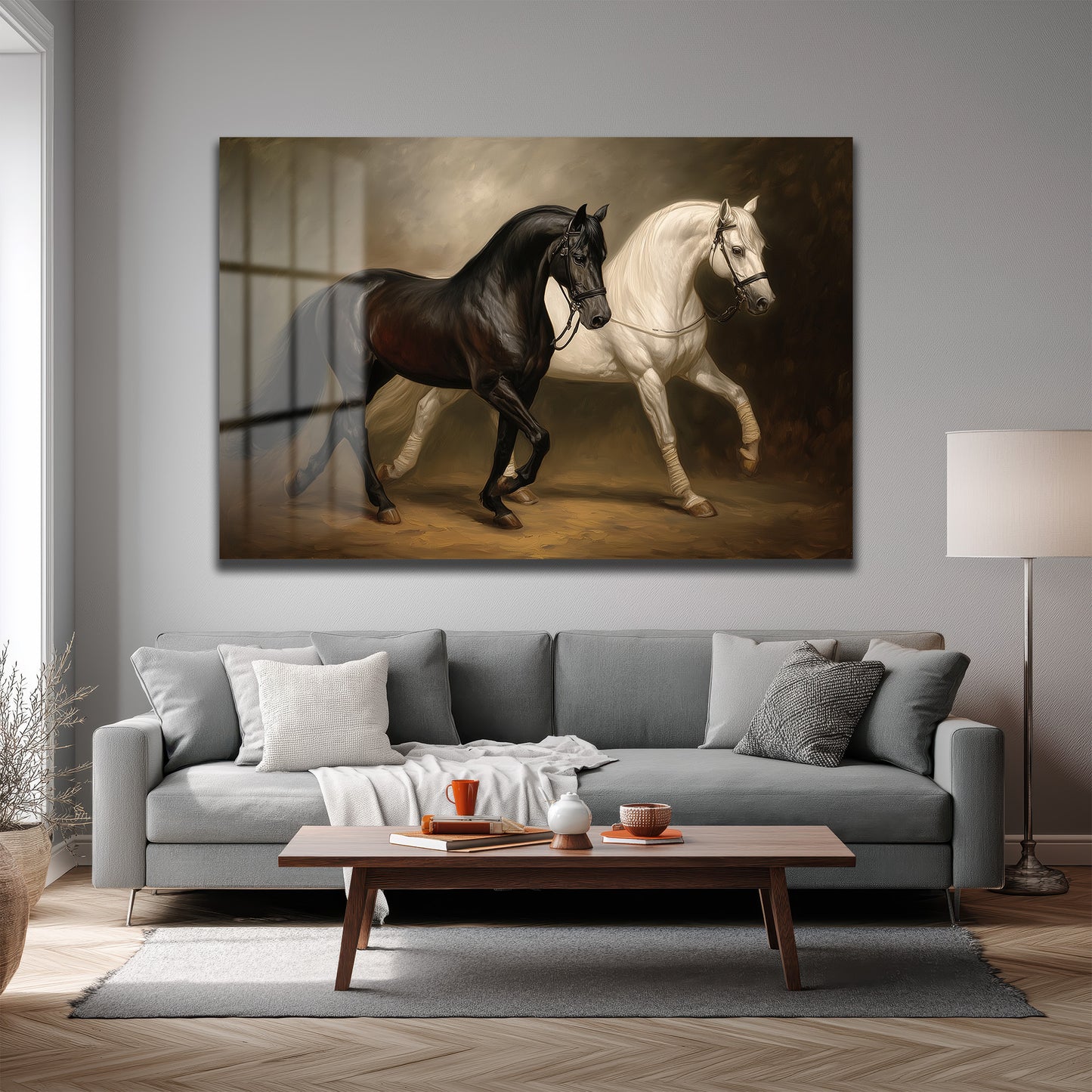 DEKORATİF YATAY CAM TABLO - TT3168