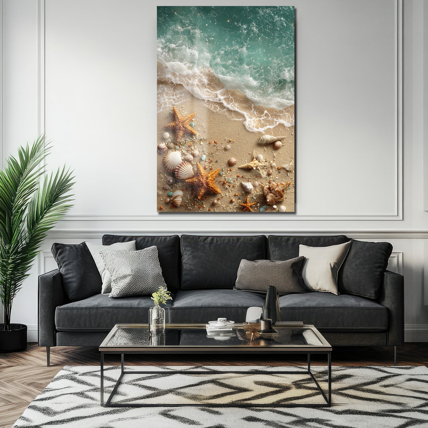 DEKORATİF DİKEY CAM TABLO - TT3403