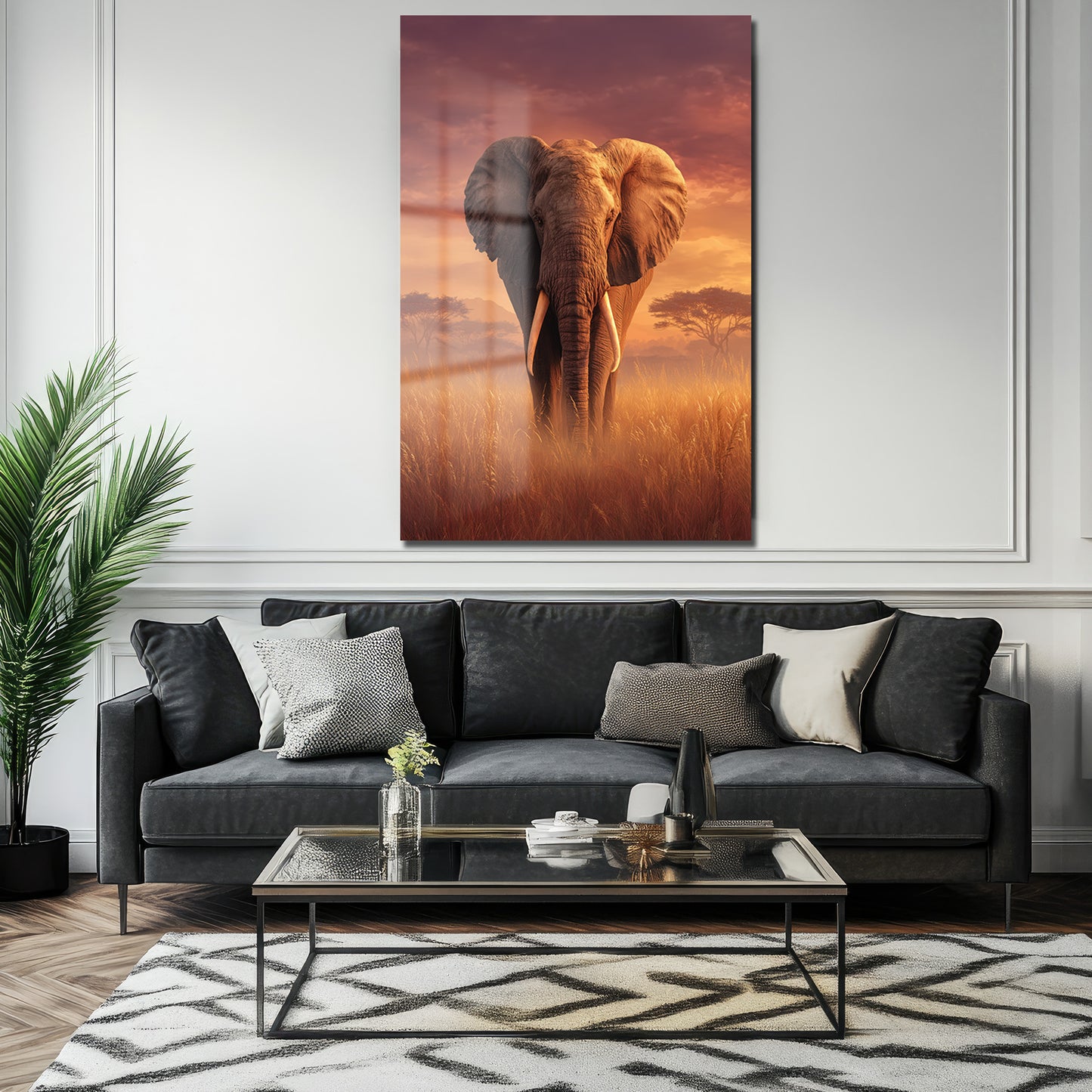 DEKORATİF DİKEY CAM TABLO - TT3404