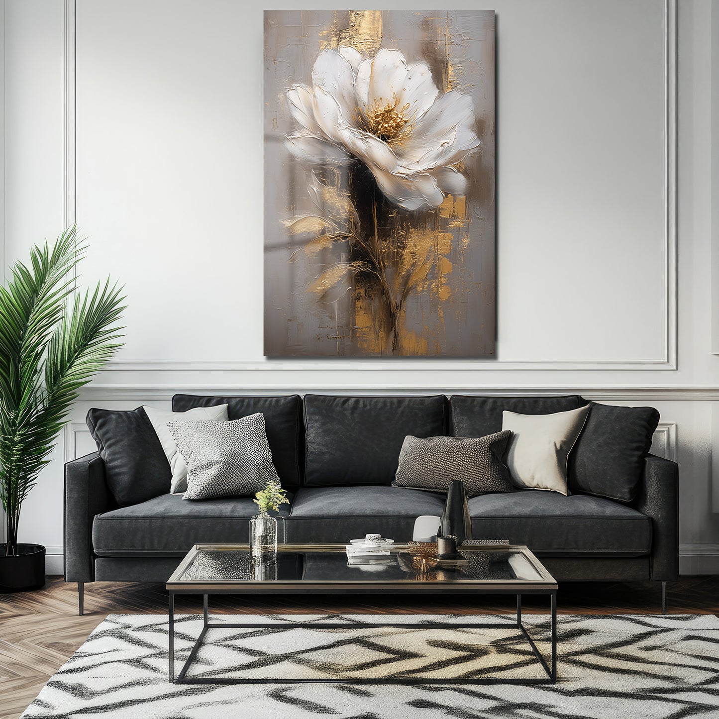 DEKORATİF DİKEY CAM TABLO - TT3405