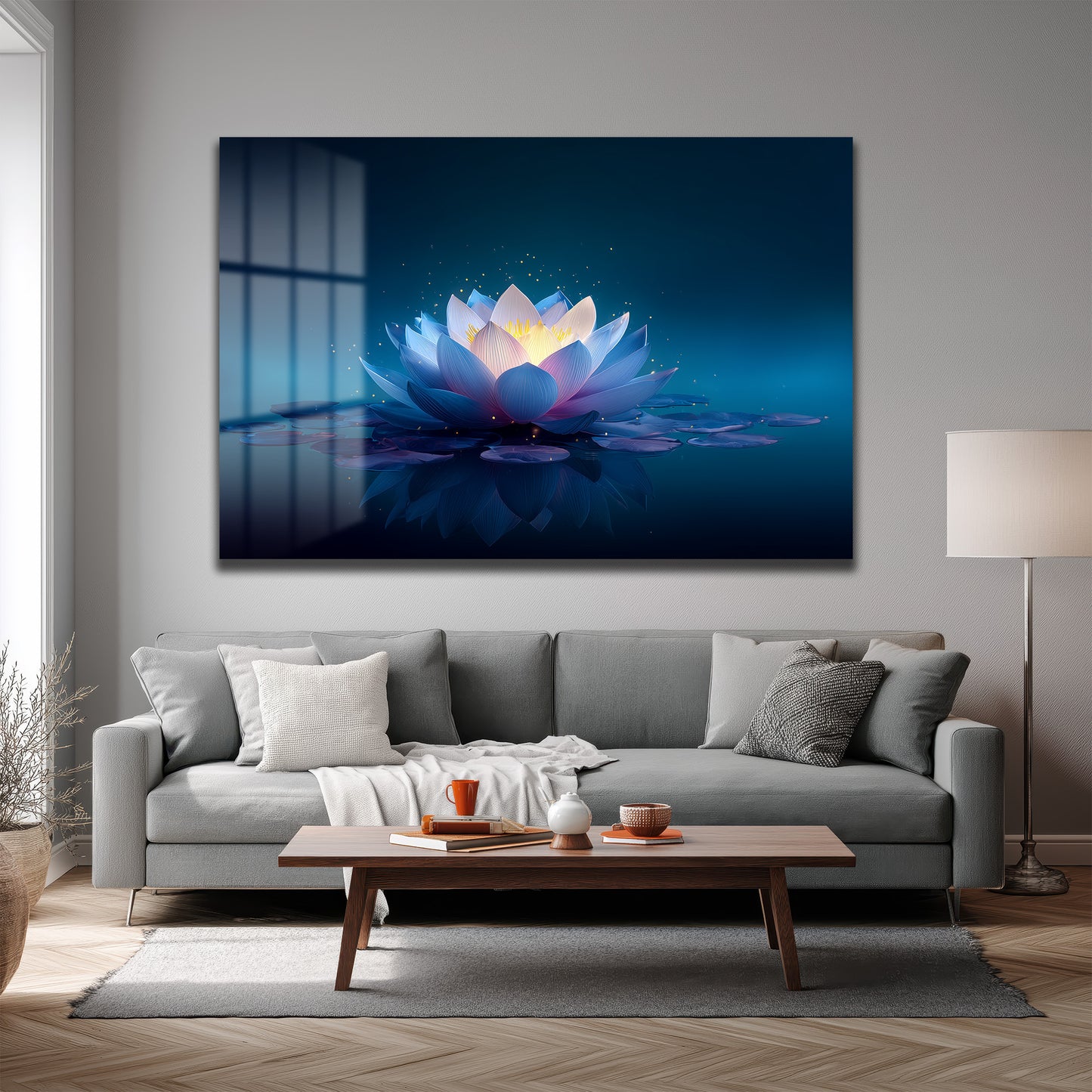 DEKORATİF YATAY CAM TABLO - TT3177