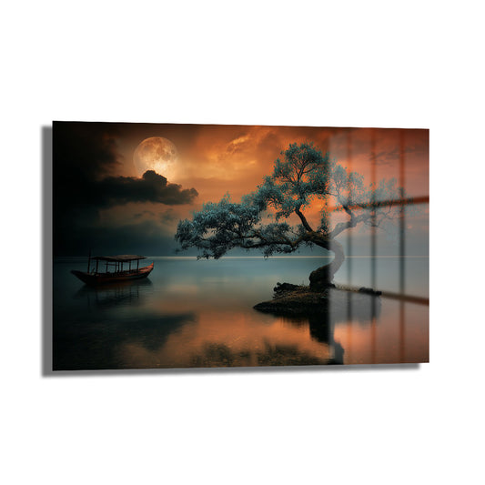 DEKORATİF YATAY CAM TABLO - TT3162