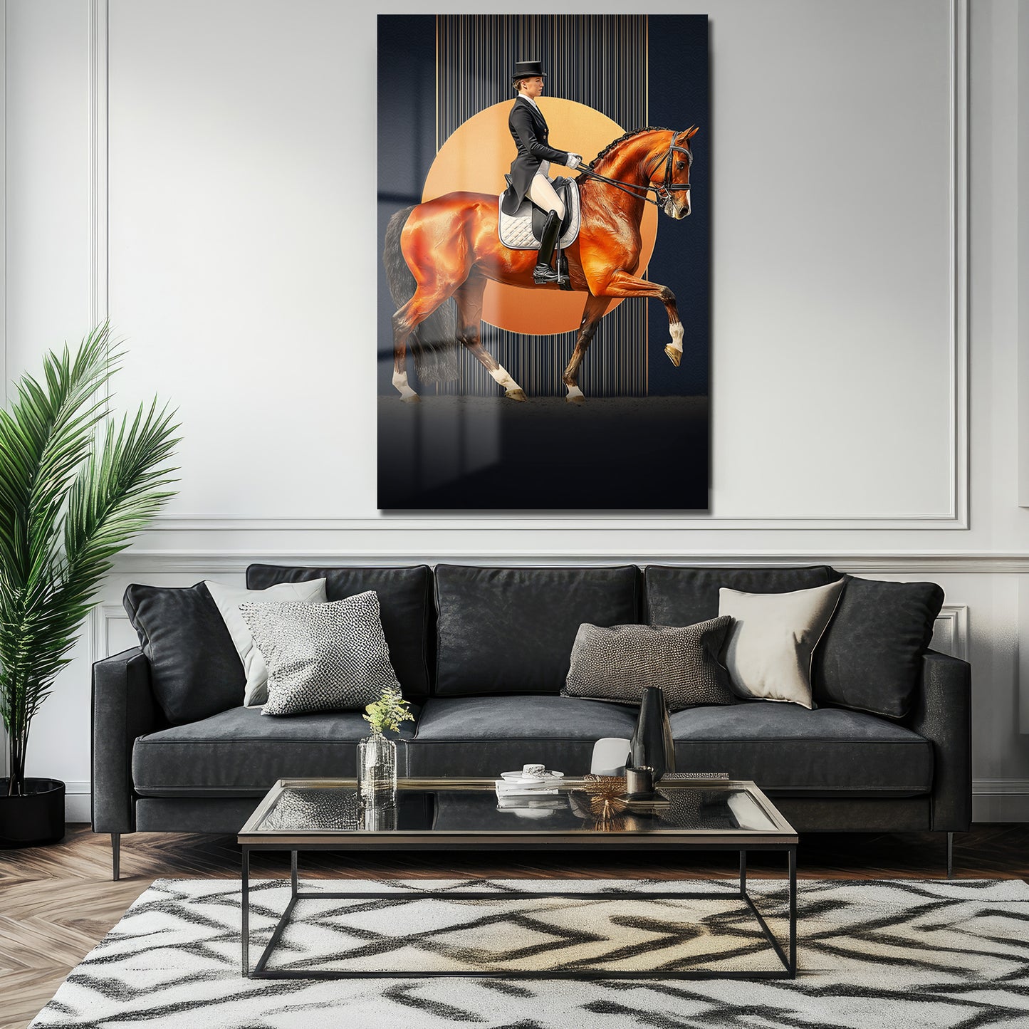 DEKORATİF DİKEY CAM TABLO - TT3415