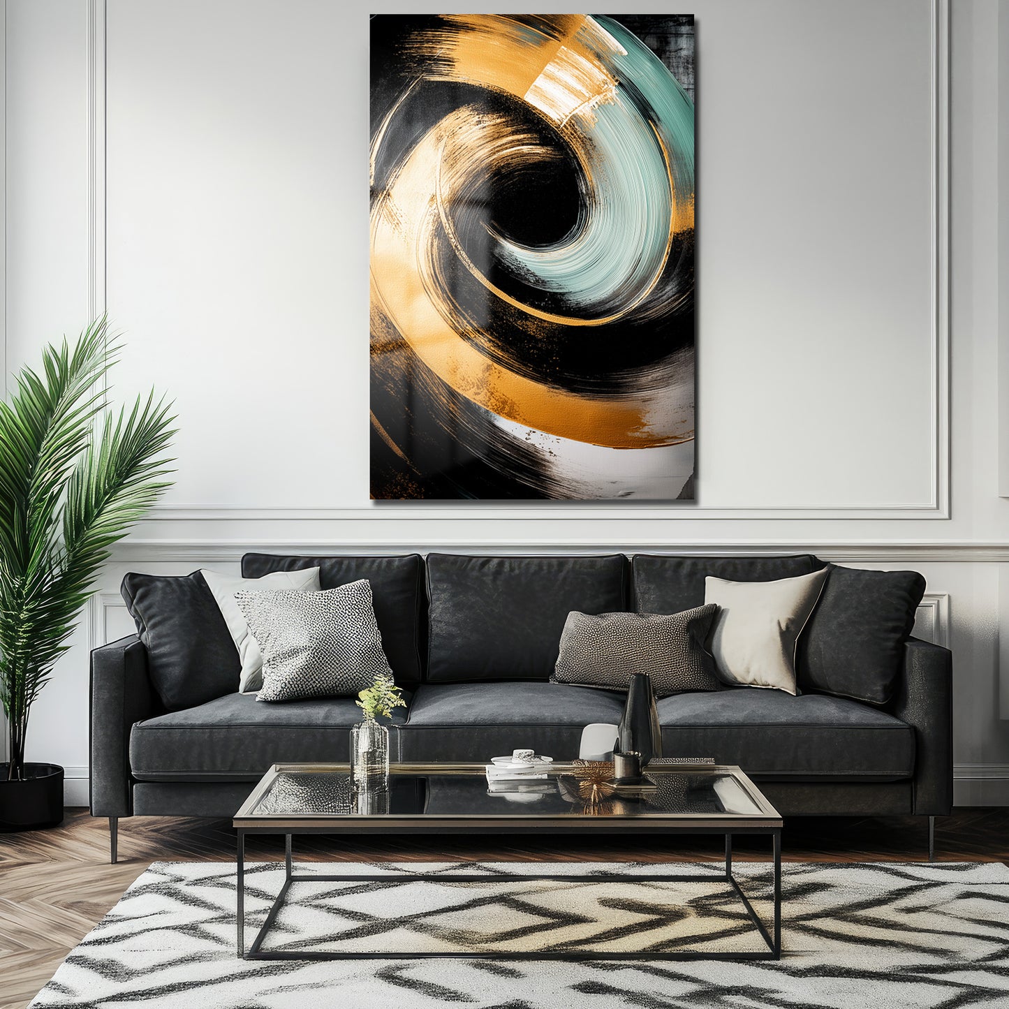 DEKORATİF DİKEY CAM TABLO - TT3420