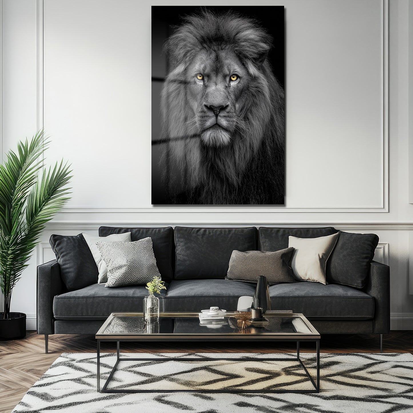 DEKORATİF DİKEY CAM TABLO - TT3488