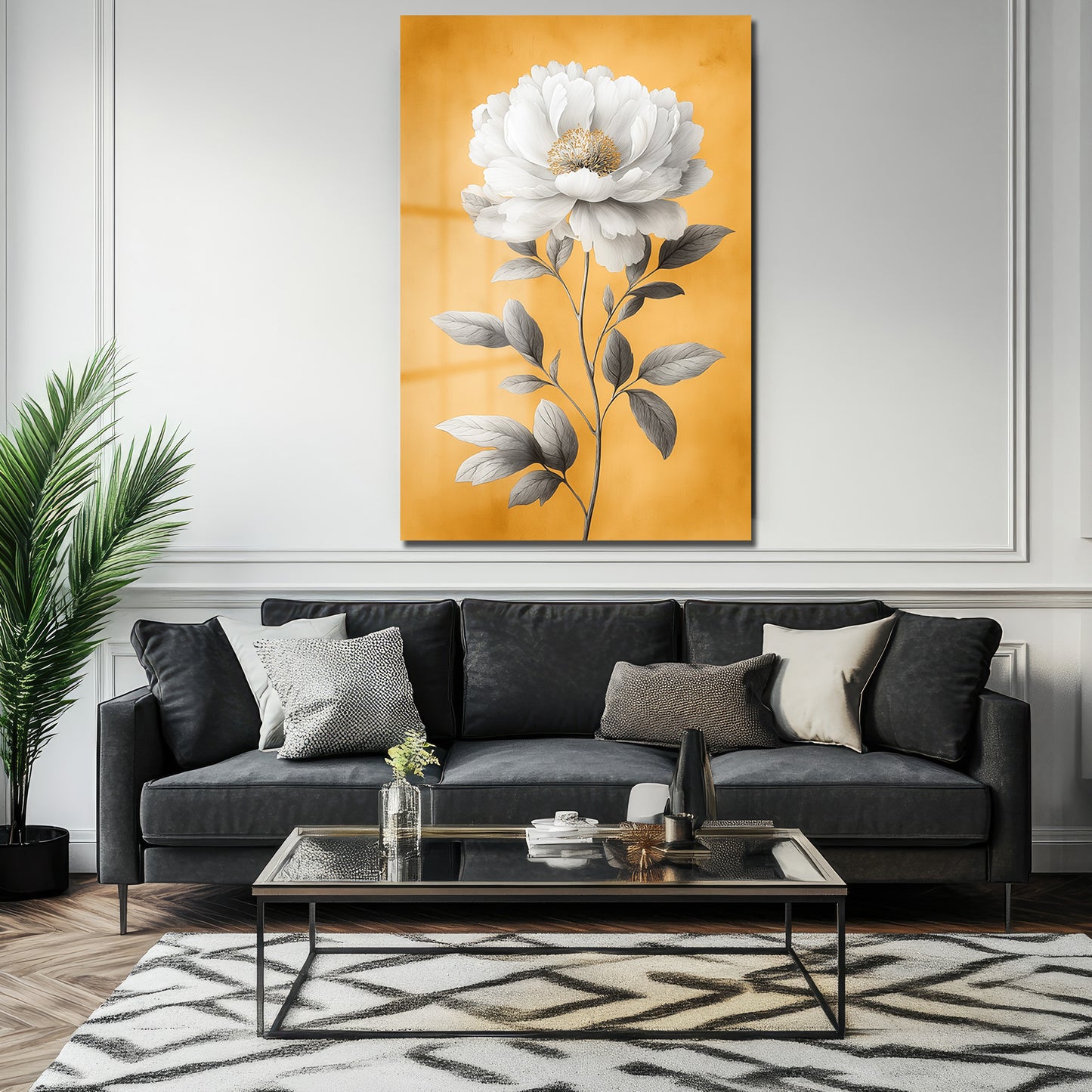 DEKORATİF DİKEY CAM TABLO - TT3422