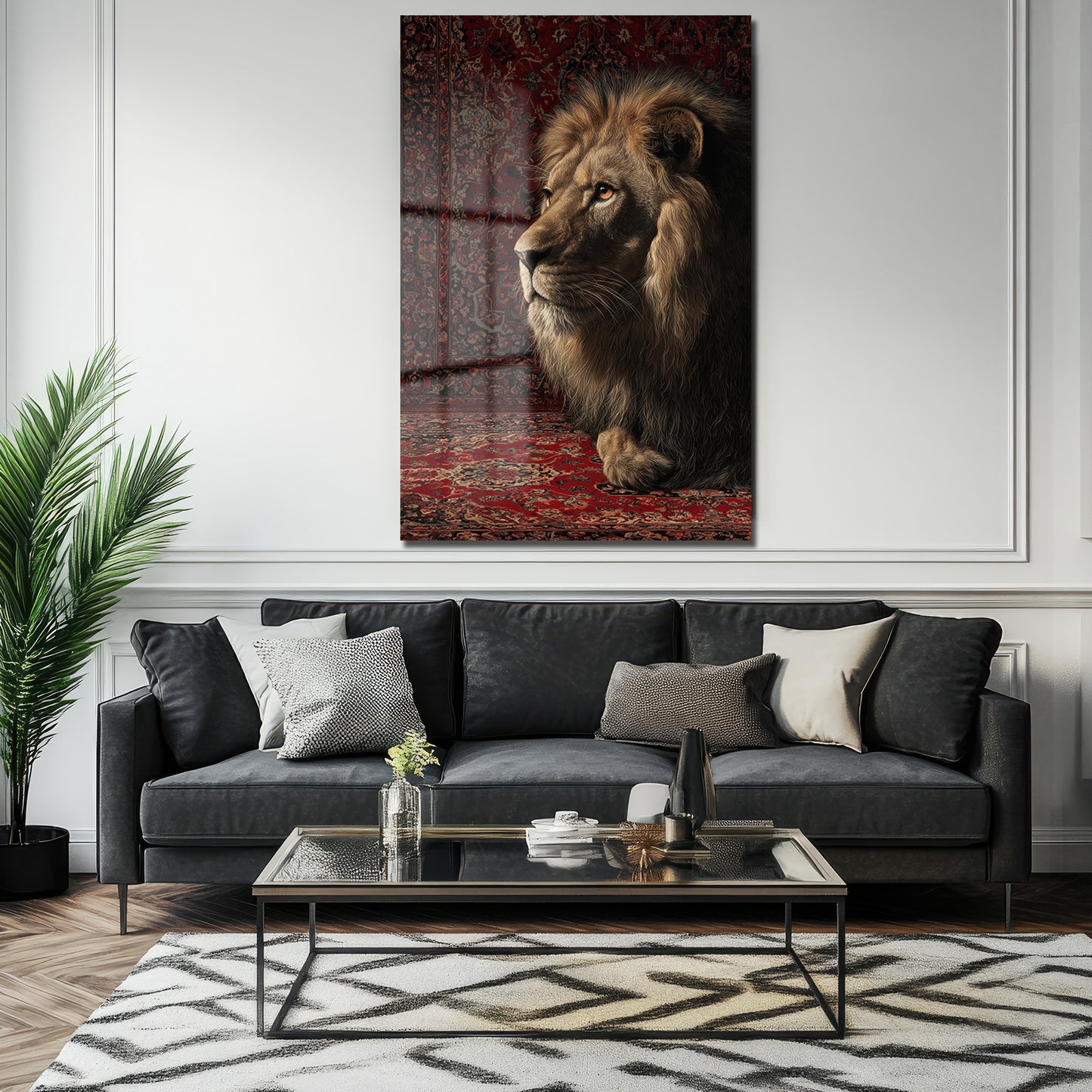 DEKORATİF DİKEY CAM TABLO - TT3491