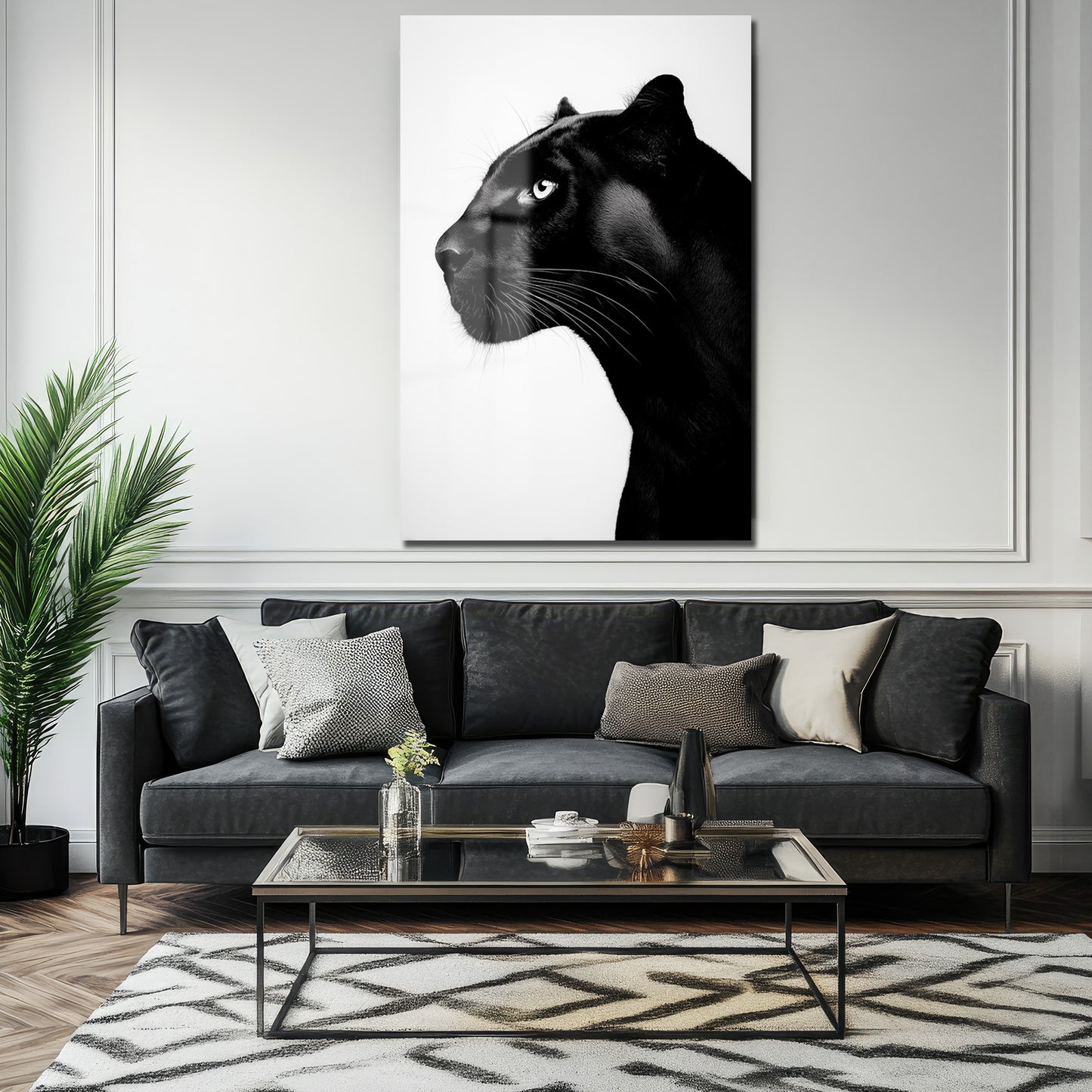 DEKORATİF DİKEY CAM TABLO - TT3425