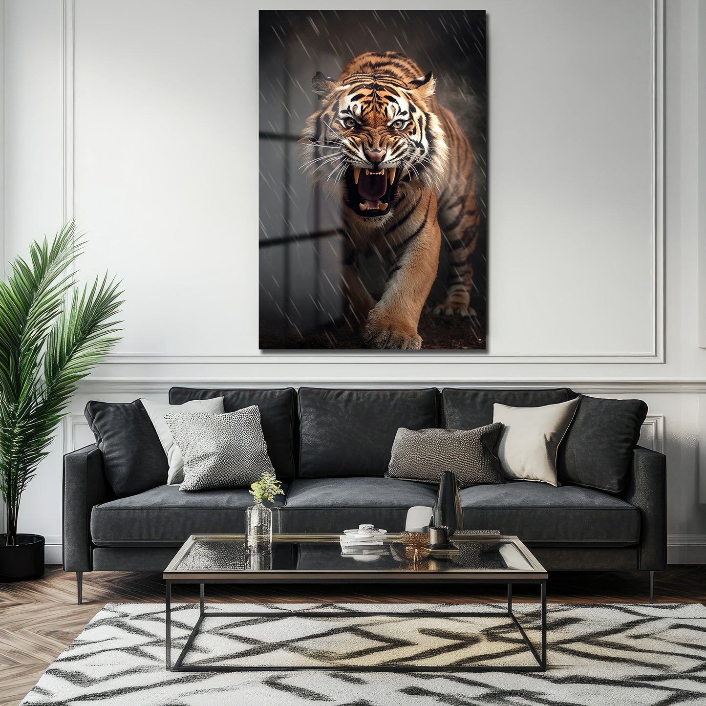 DEKORATİF DİKEY CAM TABLO - TT3495